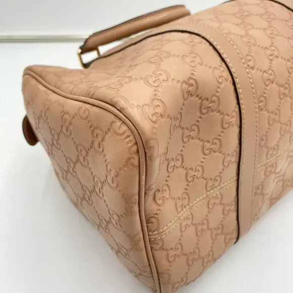 Gucci Dusty Pink Guccissima Leather Medium Joy Boston Bag Top Handle - Picture 8 of 16